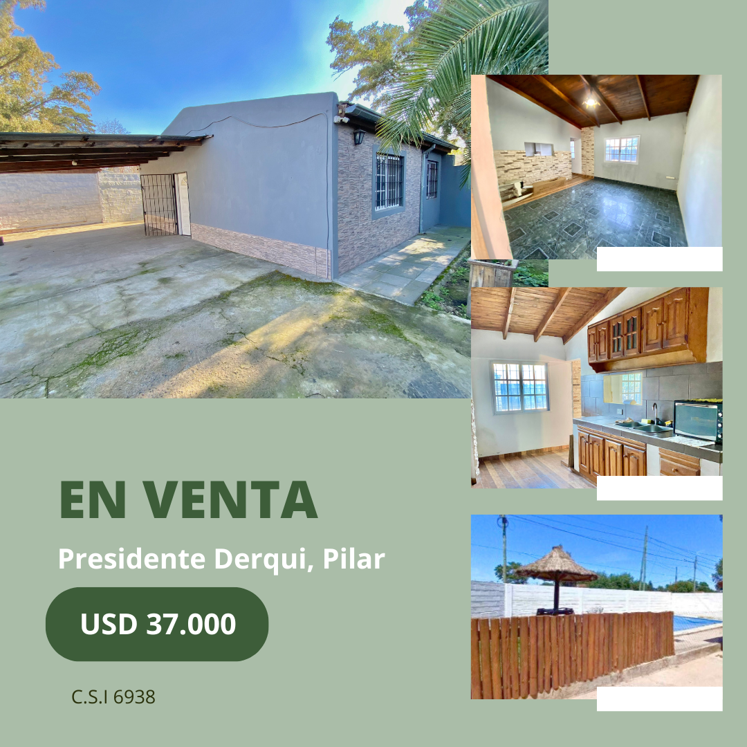Casa de dos habitaciones en Presidente Derqui - Pilar