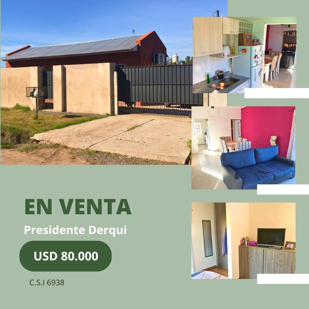 Casa apta crédito con escritura y planos en venta - Presidente Derqui