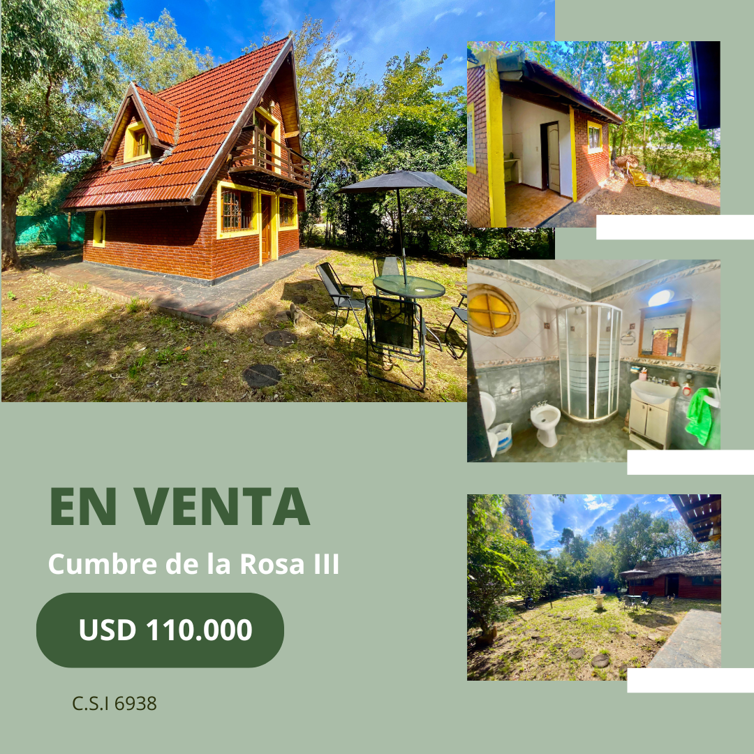 Casa alpina con un dormitorio en La Cumbre de la Rosa III - Villa Rosa