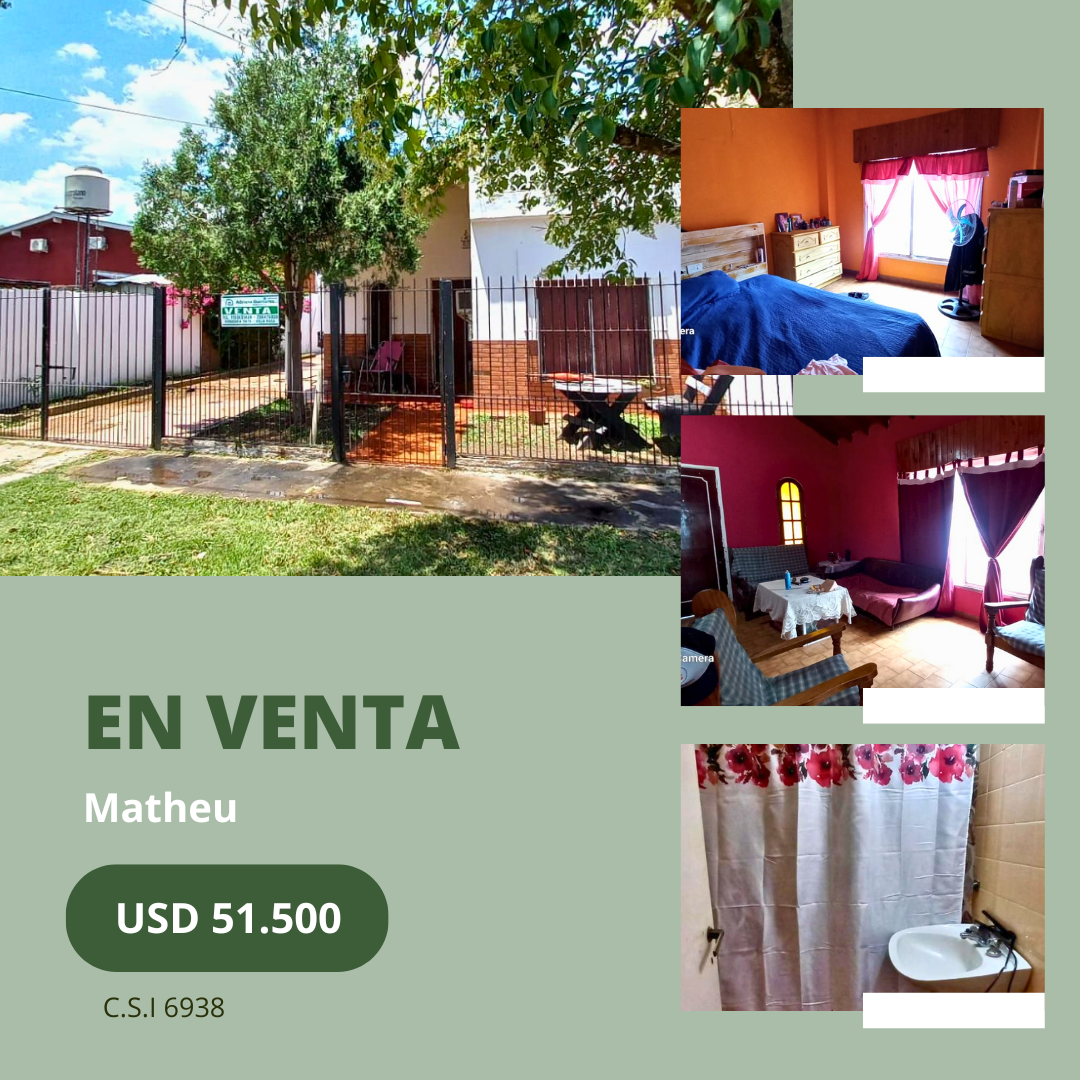 Casa con dos habitaciones en Parque Florido - Matheu. 