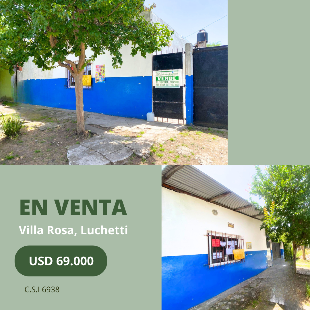 Casa con tres habitaciones en Luchetti - Villa Rosa 