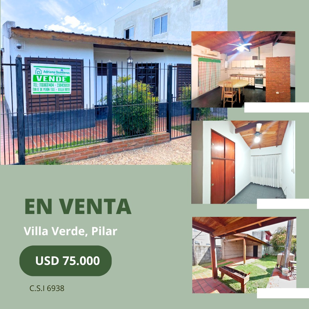 Casa con escritura en Villa Verde - Pilar