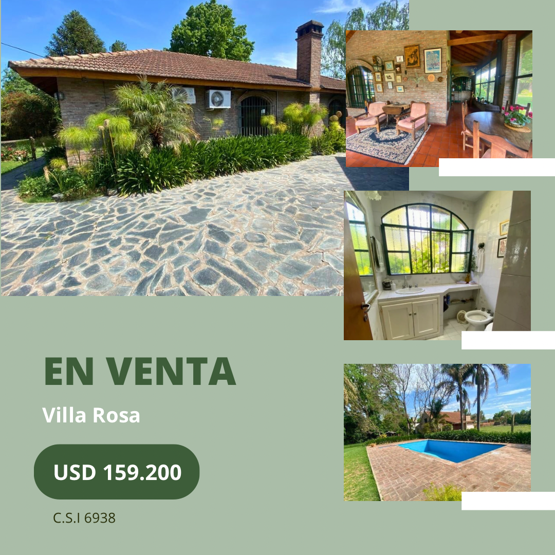 Casa quinta de 2.080 m² con escritura en venta - Villa Rosa