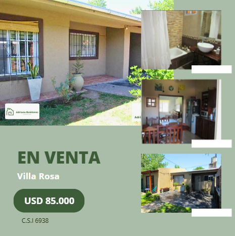 Casa con local y escritura - Villa Rosa