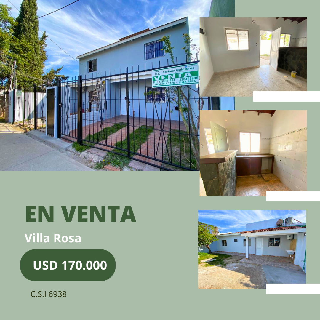 3 departamentos con escritura e impuestos al día en venta - Villa Rosa