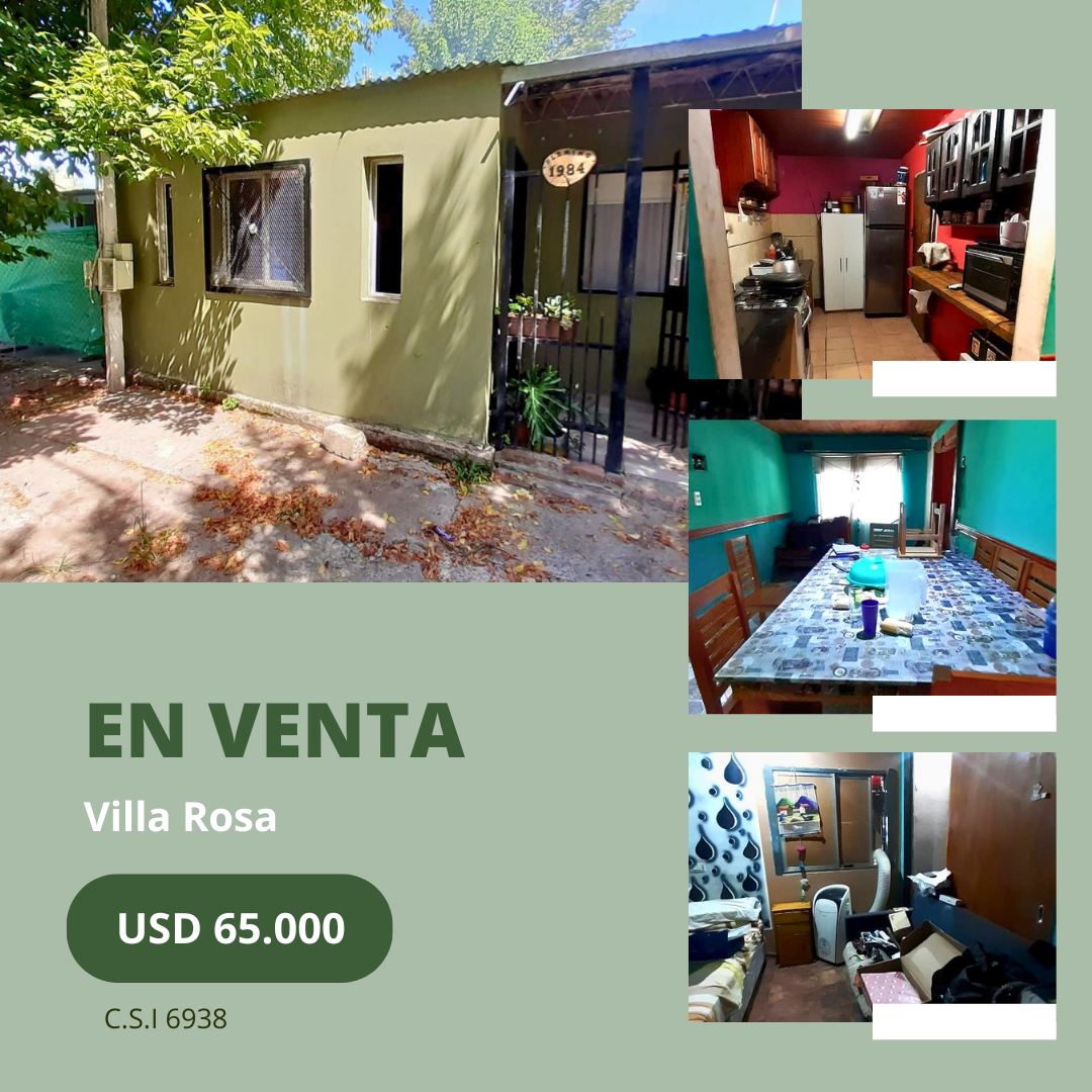 Casa con tres habitaciones y dos baños en Villa Rosa - Pilar.