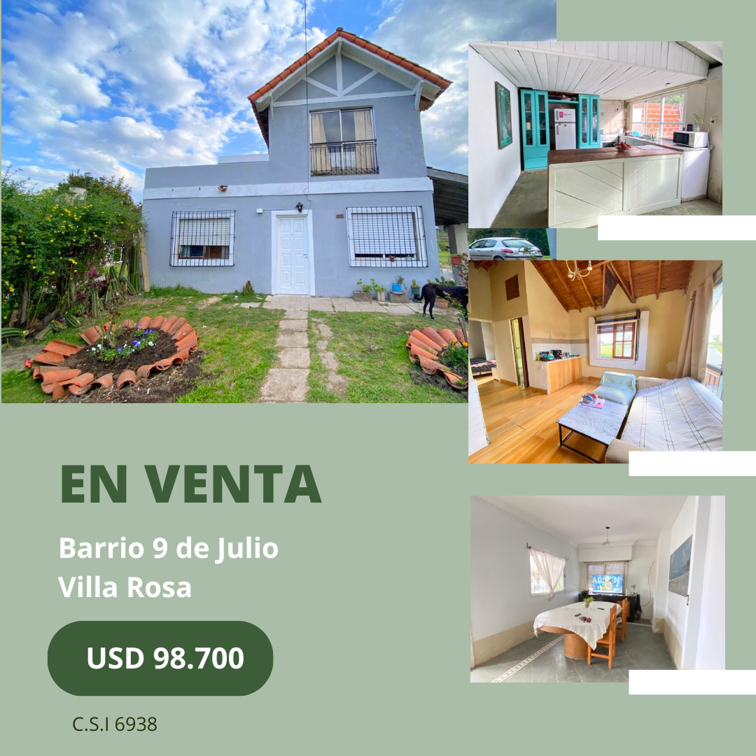 Casa con dos departamentos en Barrio 9 de Julio - Villa Rosa