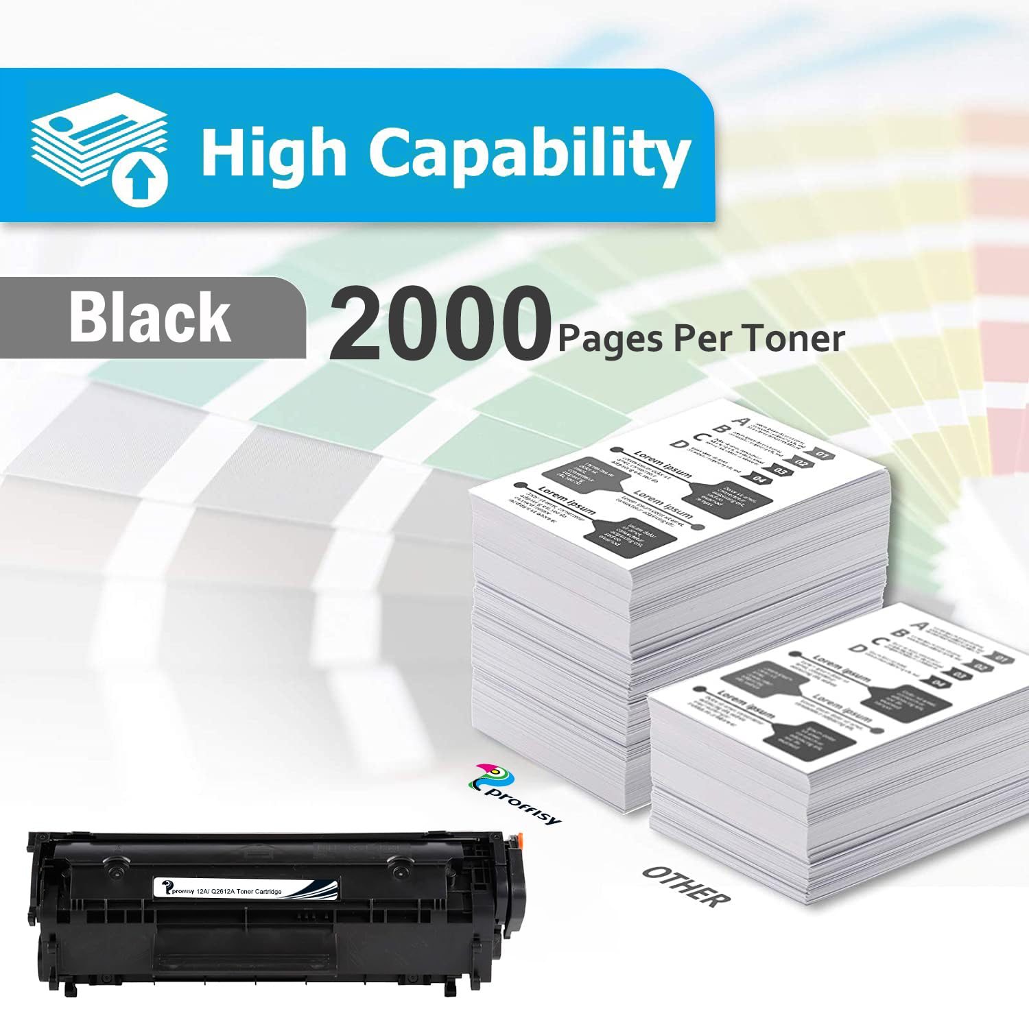 proffisy 1 Pack 12A Toner Cartridge 