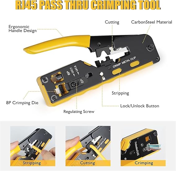 Network Cable Crimping Tool Kit