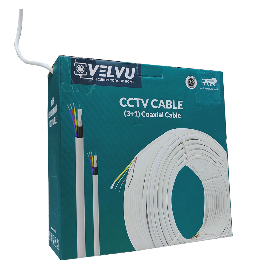 Velvu 3+1 CCTV Cable ST-CC-Gold (Length: 90 mtr)