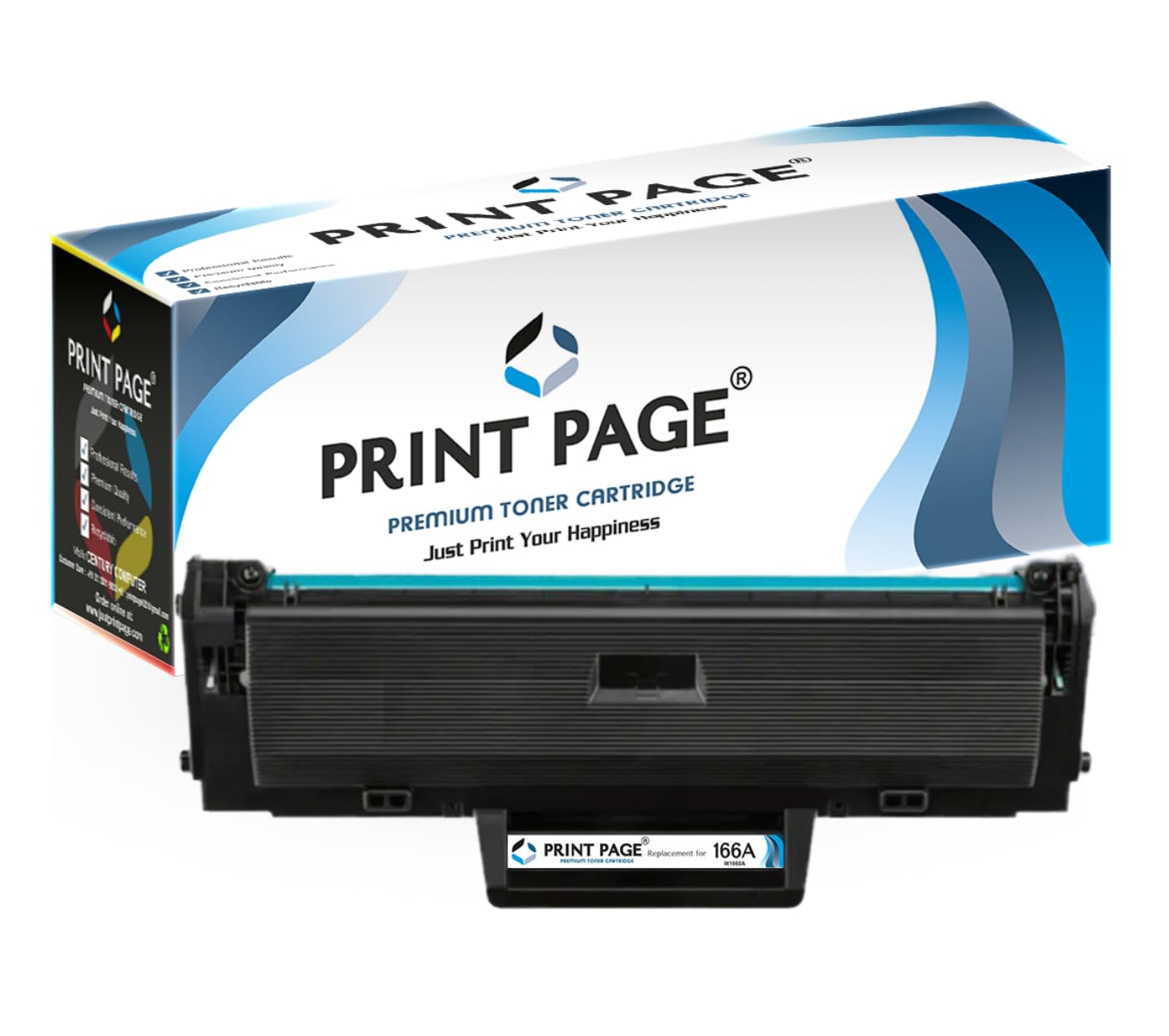 Print Page 166A Toner Cartridge Compatible for W1660A