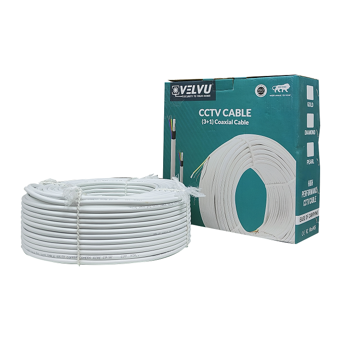 Velvu 3+1 CCTV Cable ST-CC-Gold (Length: 90 mtr)