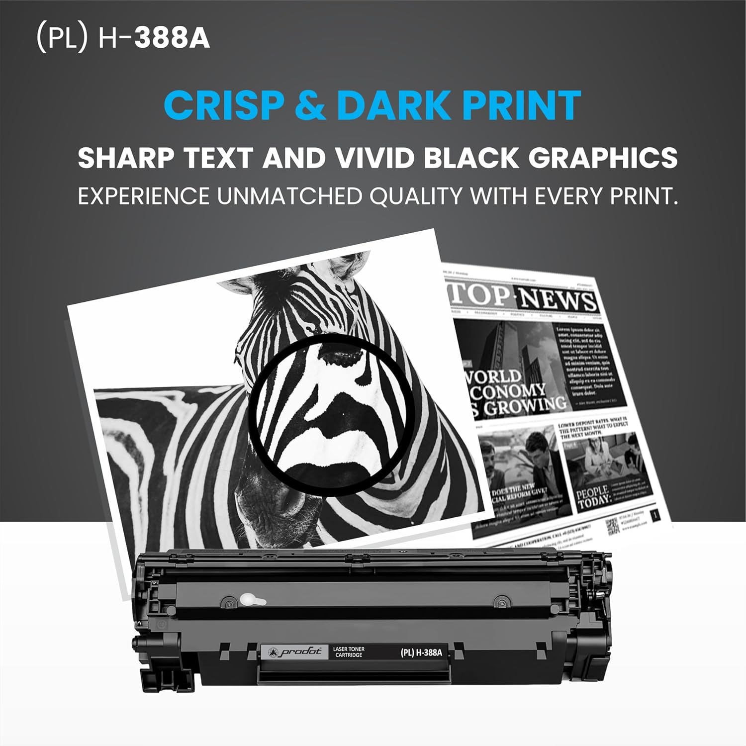 ProDot 388 Toner Cartridge Replaces HP CC388A Compatible with HP