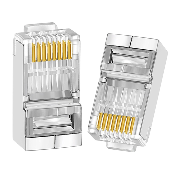 RJ45 Ethernet Connector, RJ45 Metal Connector (100 pcs)