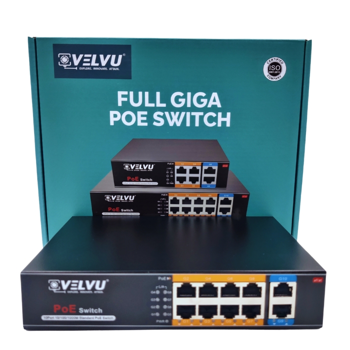 VELVU COMBO SET OF 4 IP CAMERA with Installation