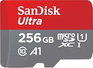 SanDisk Ultra 256GB microSDXC UHS-I, 150MB/s R, Memory Card, for Smartphones