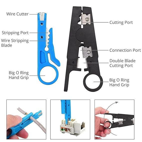 Network Cable Installation Tool Kit combo