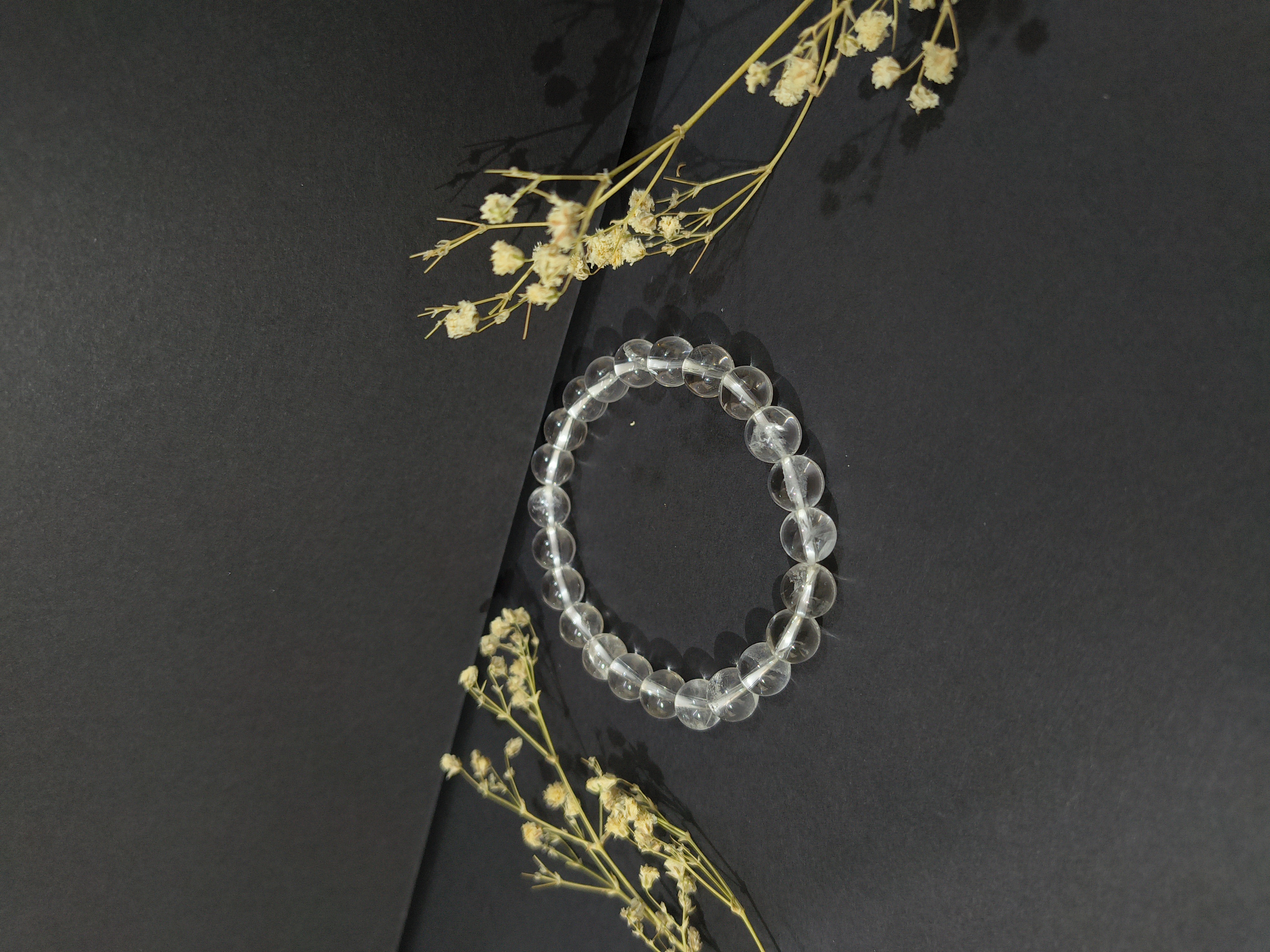 Clear Quartz Bead Bracelet
