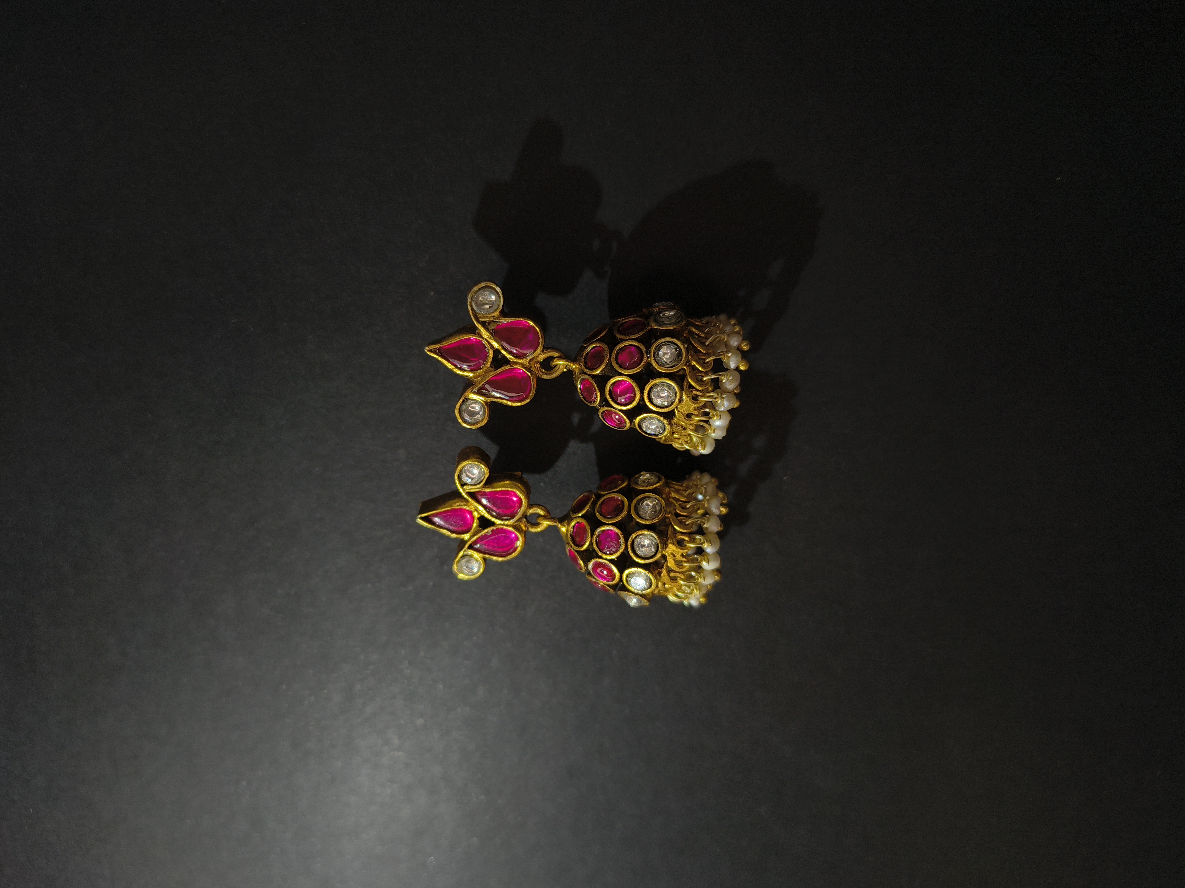 Traditional Kundan Jhumka Earrings