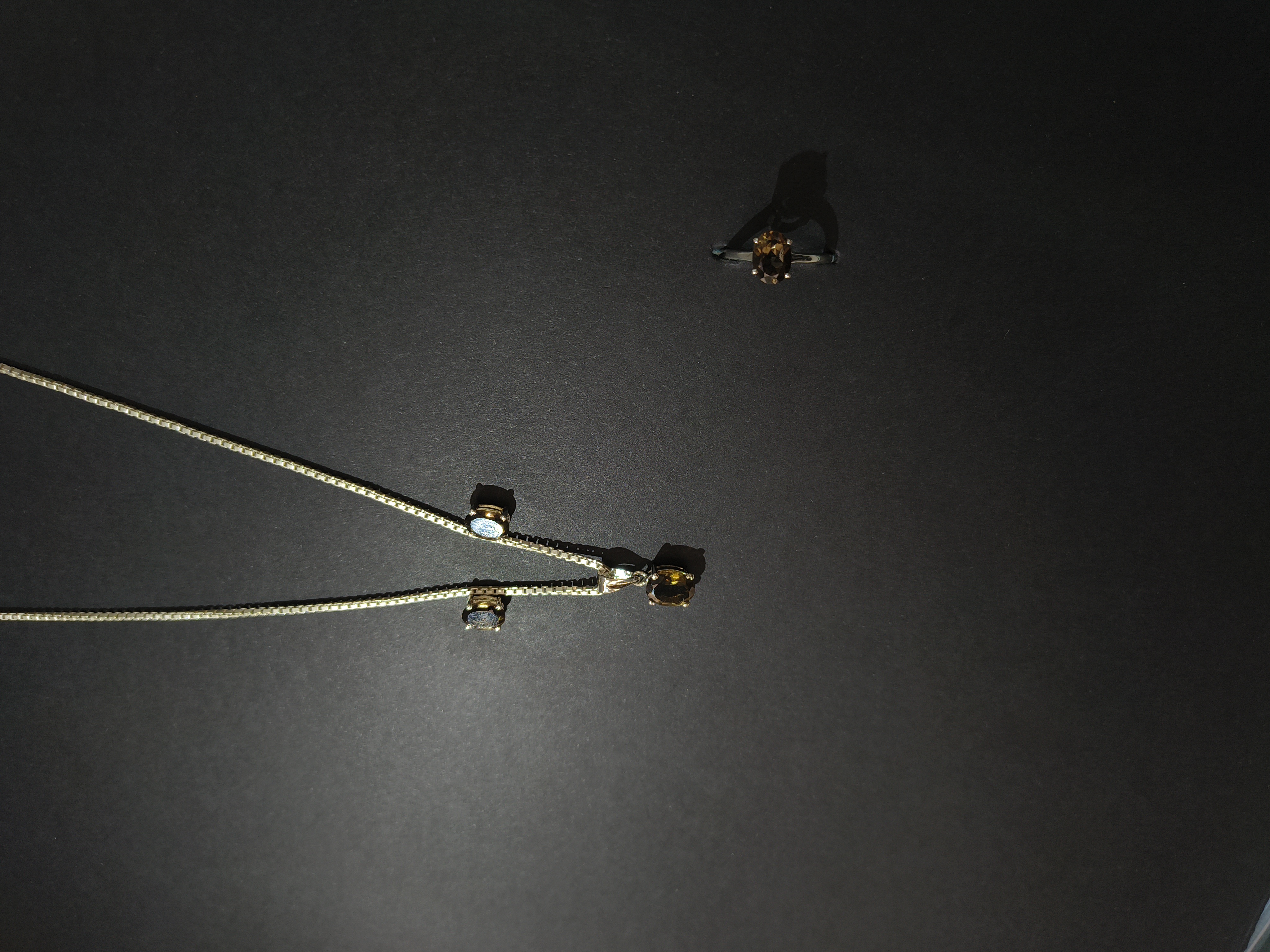 Smoky topaz Elegant Gemstone Necklace