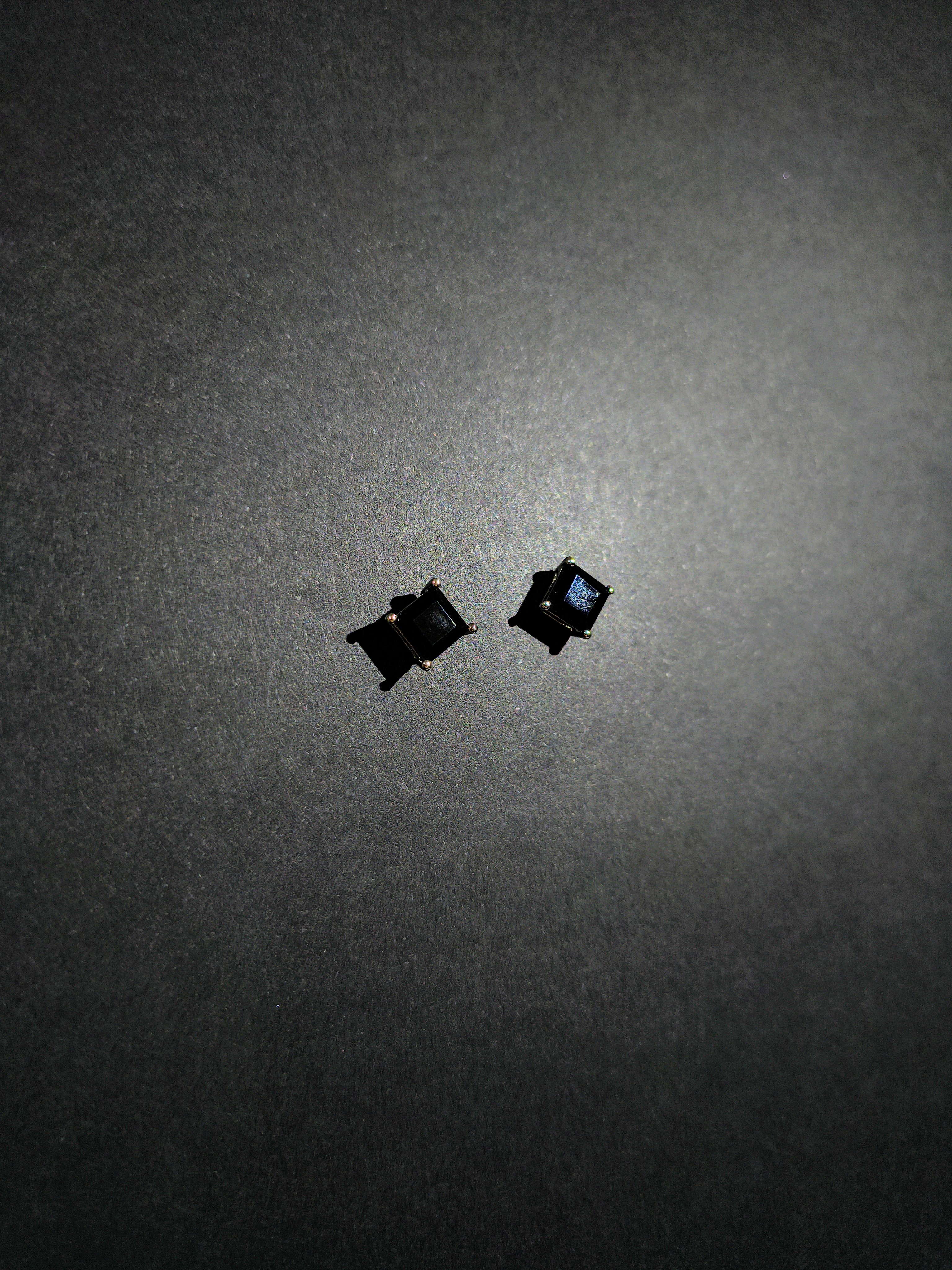 Black opal Stud Earrings