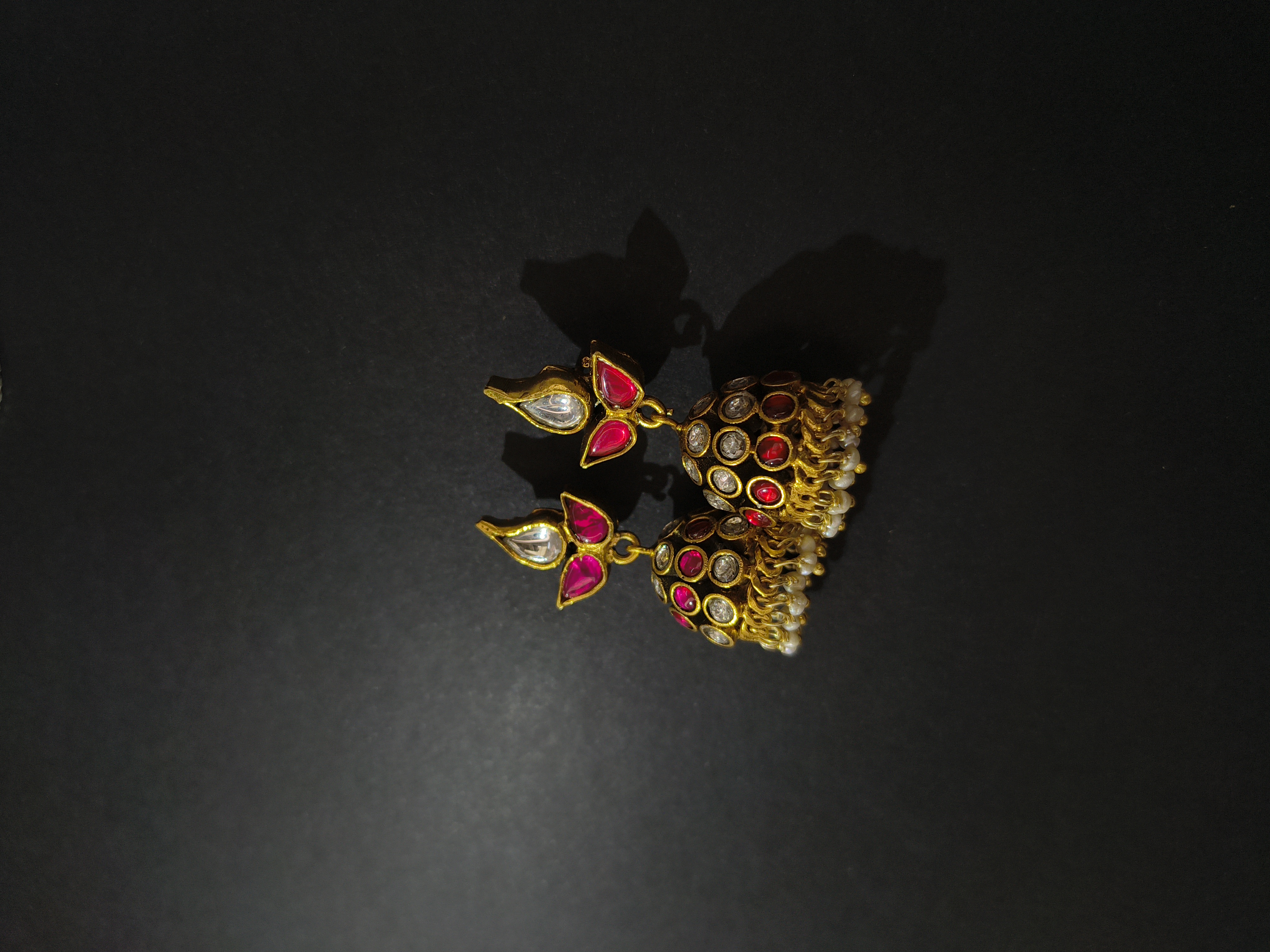 kundan Jhumka Earrings