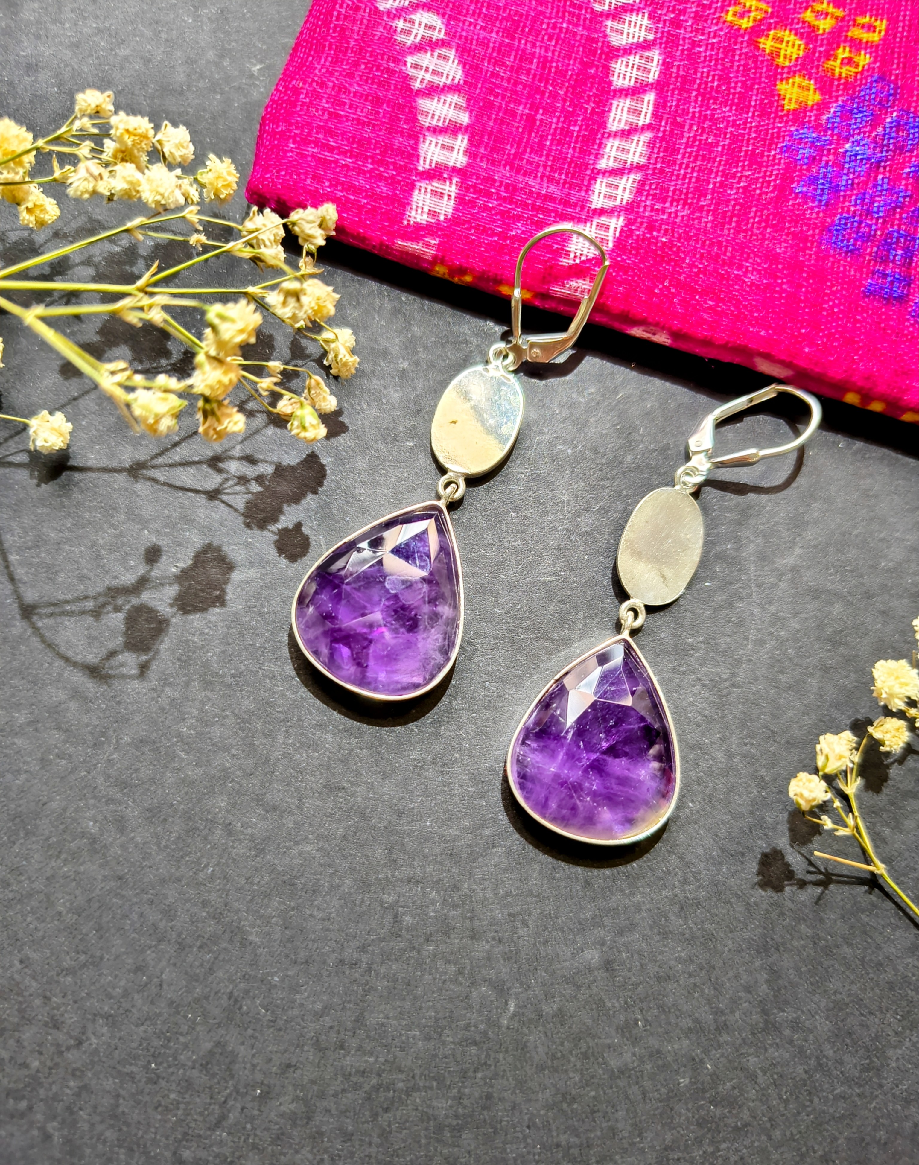 Amethyst Drop Earrings