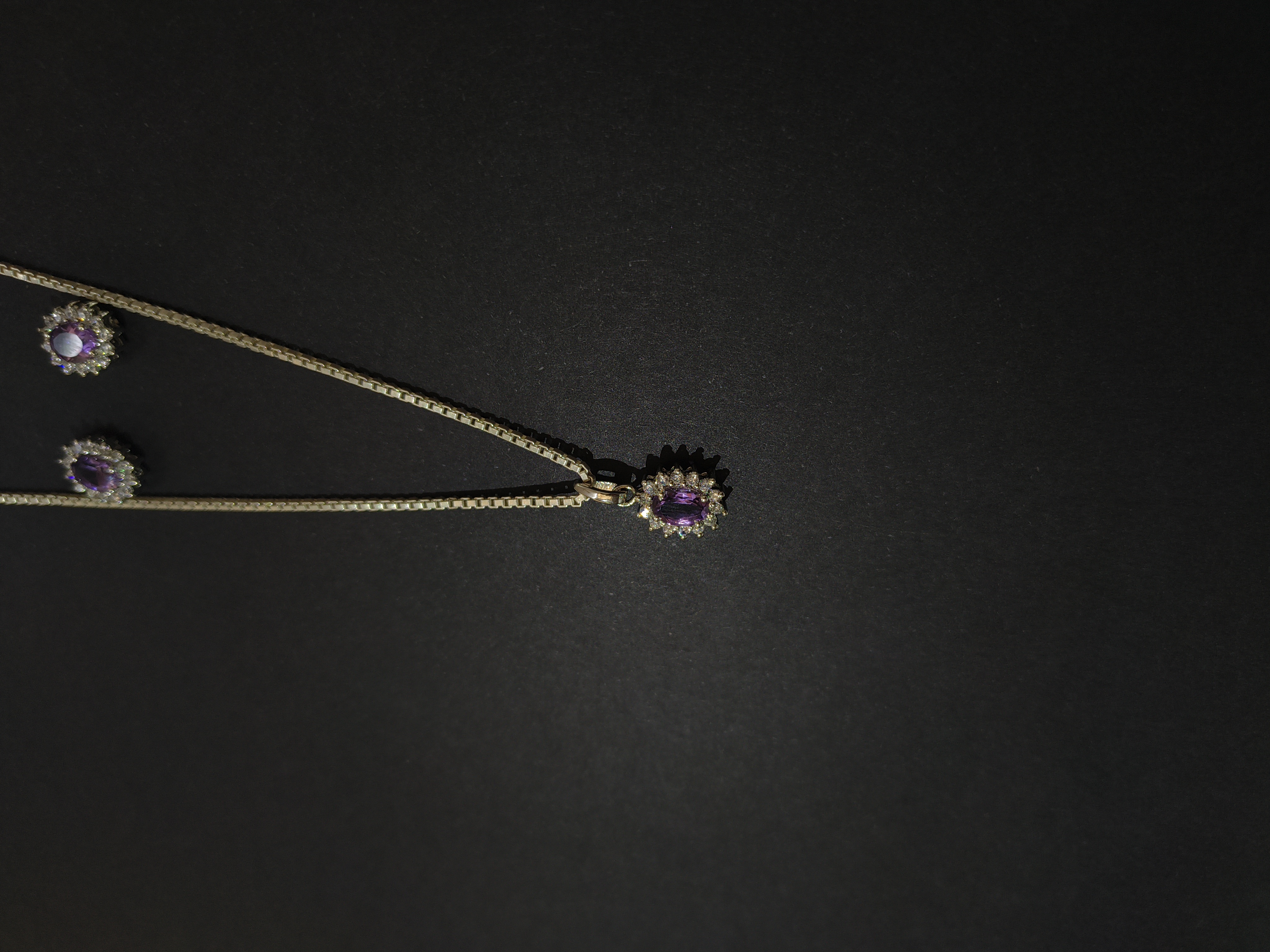 Amethyst and Silver Jewelry Set