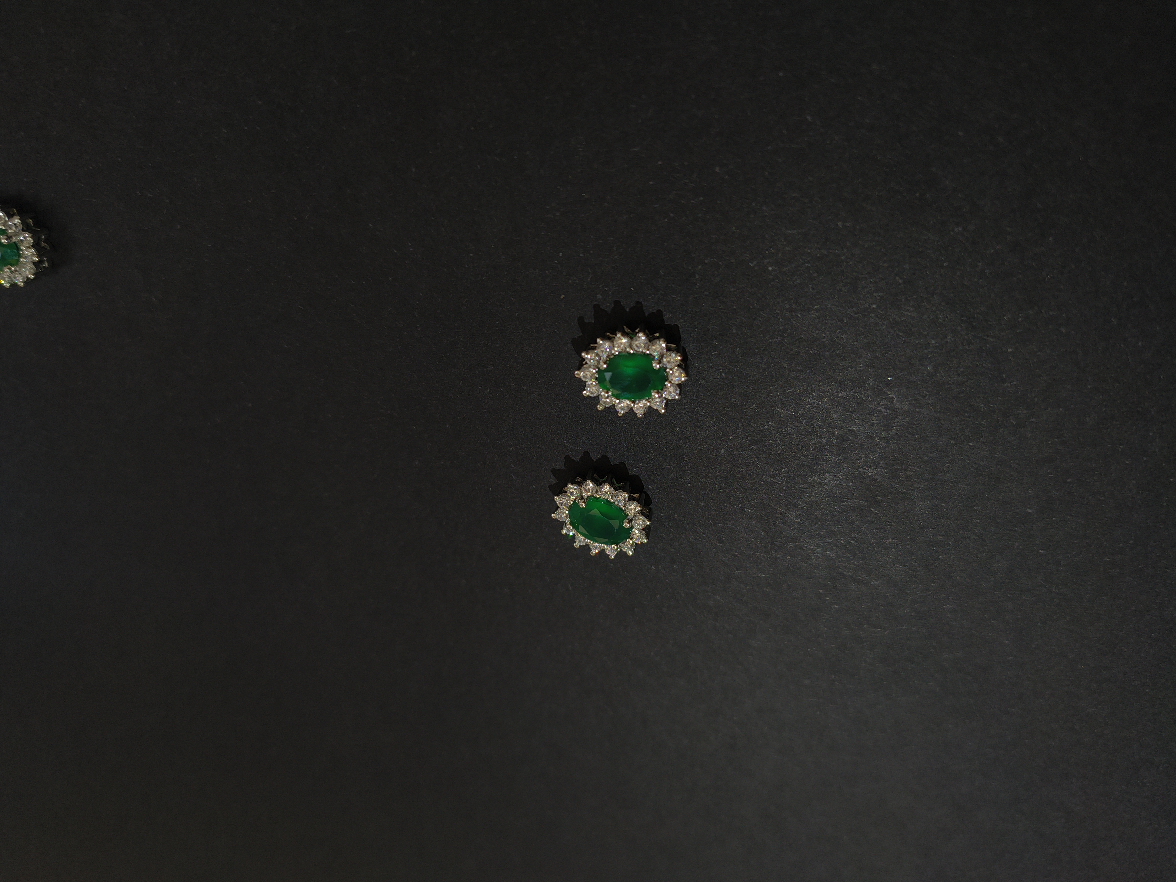 Green opal  Pendant and Earrings Set