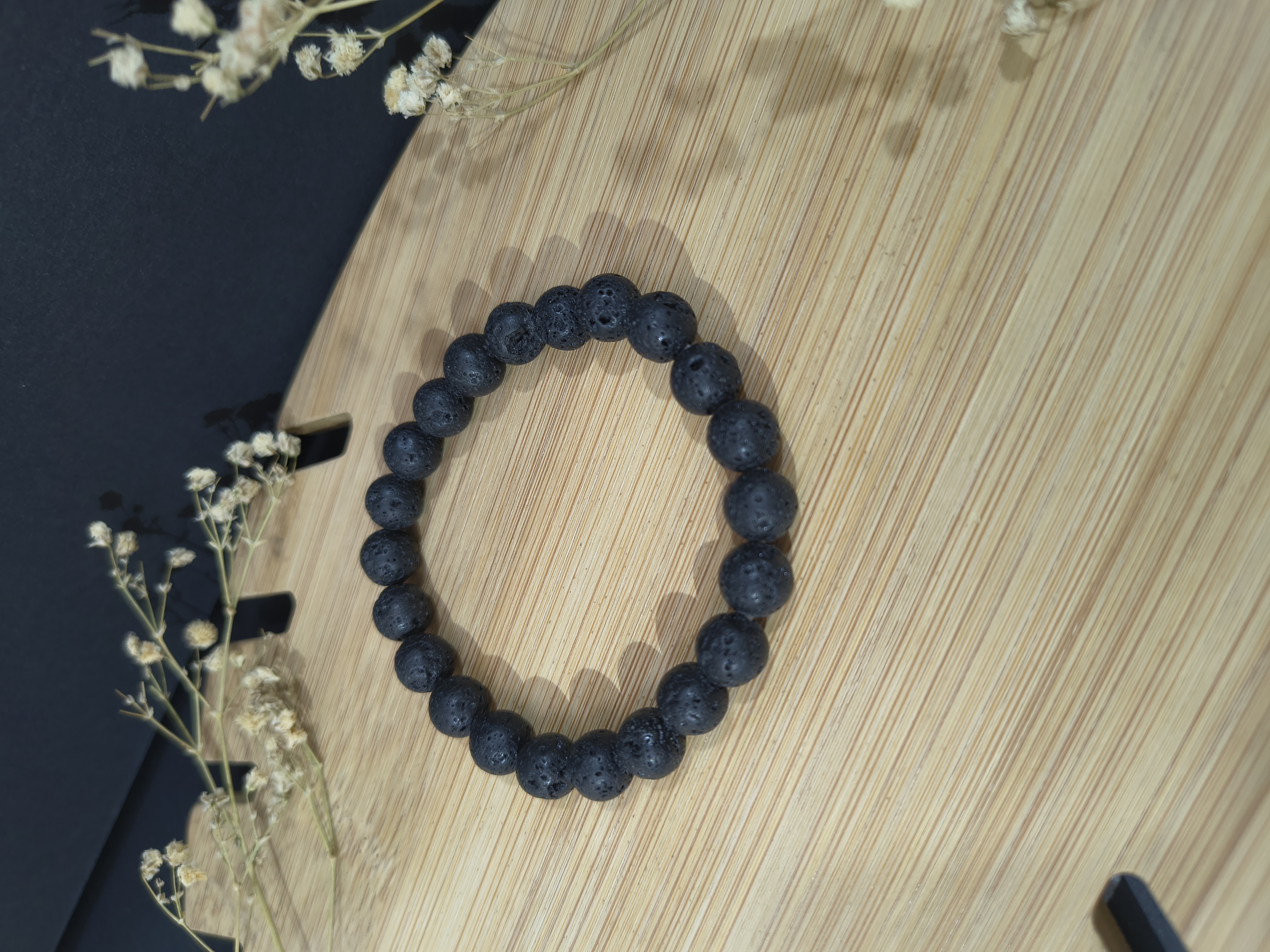 Lava stone beaded bracelet