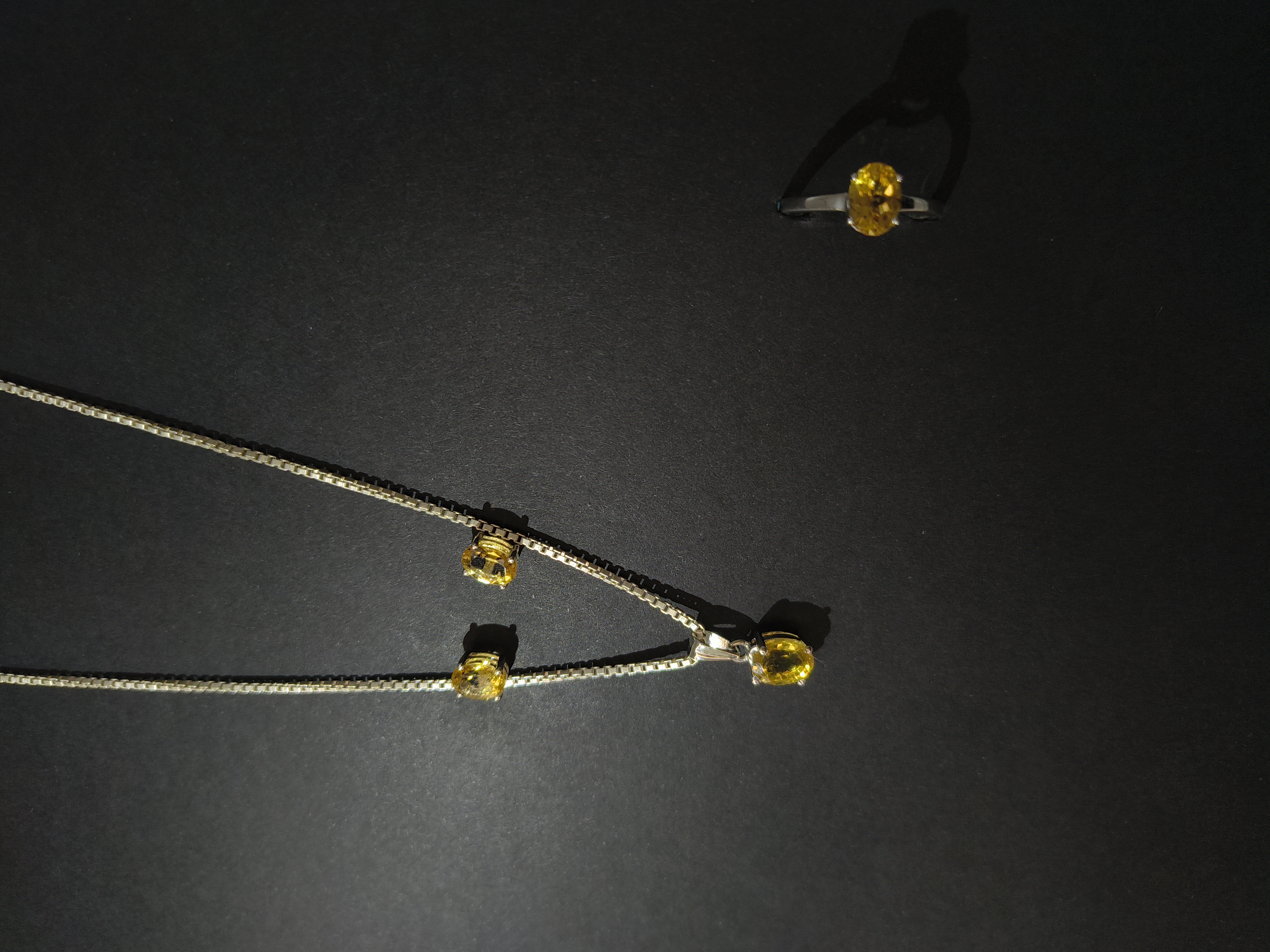 Citrine Gemstone Jewelry Set