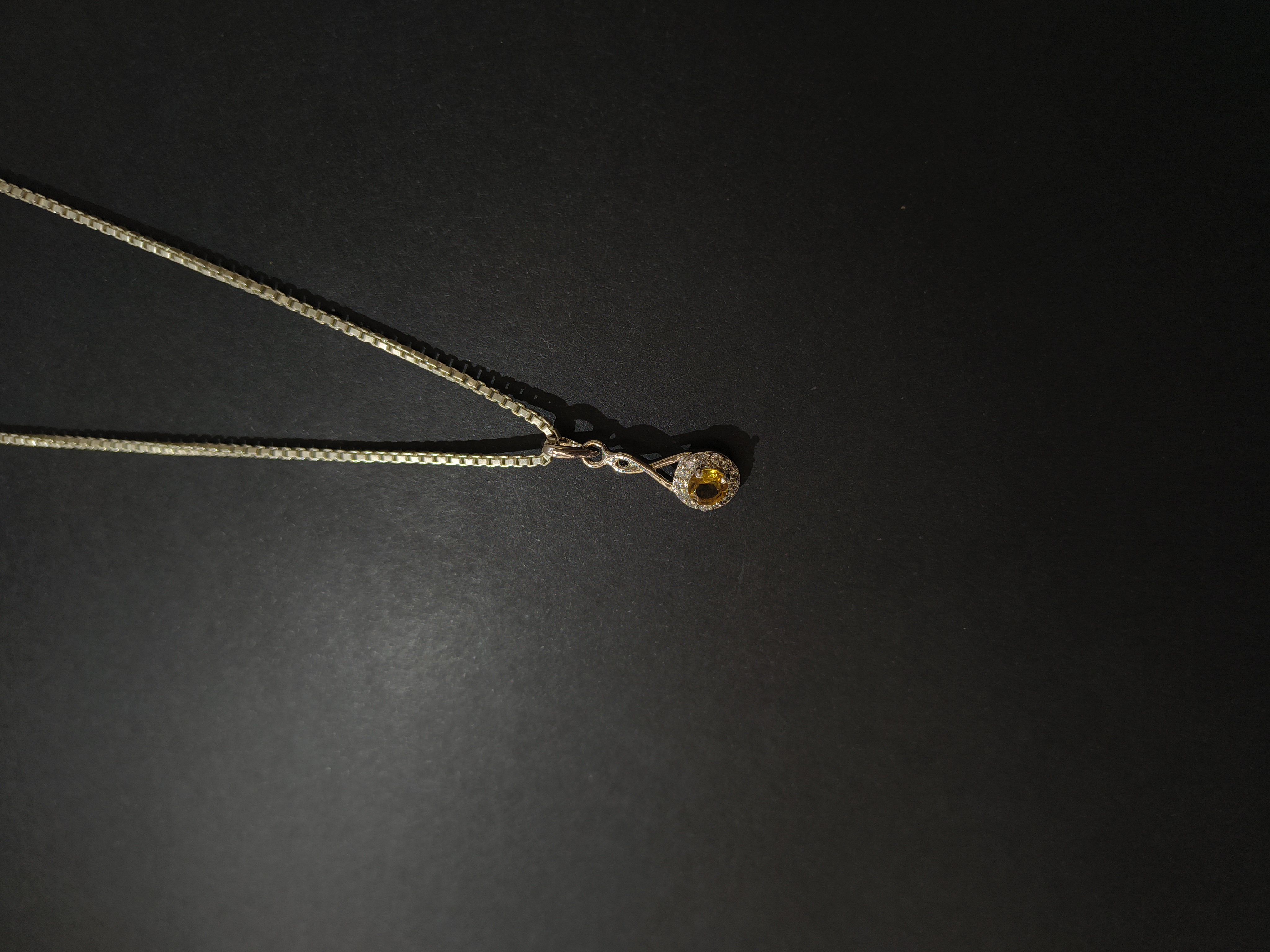 Citrine Pendant and Earring Set
