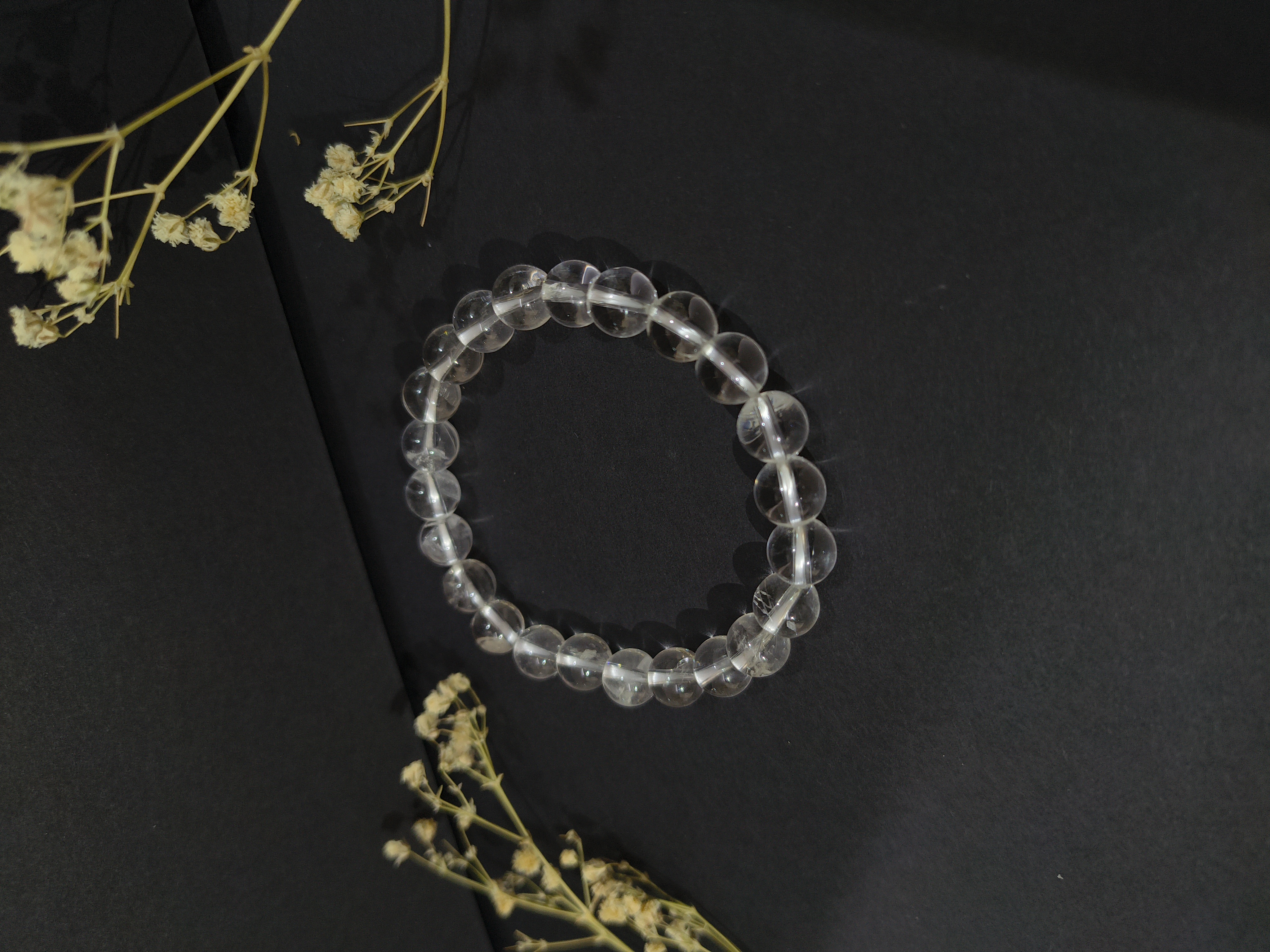 Clear Crystal Bead Bracelet