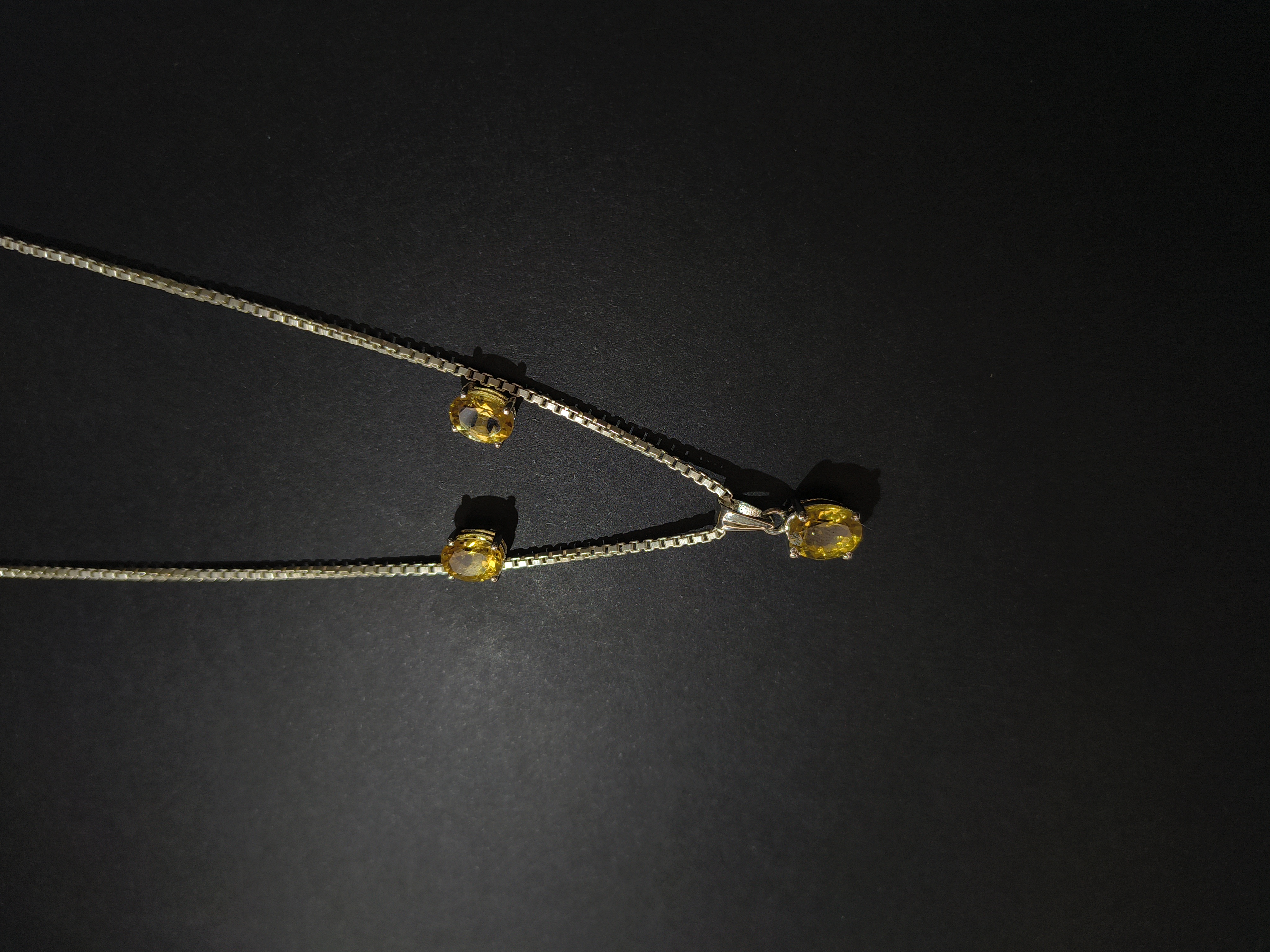 Citrine Gemstone Jewelry Set