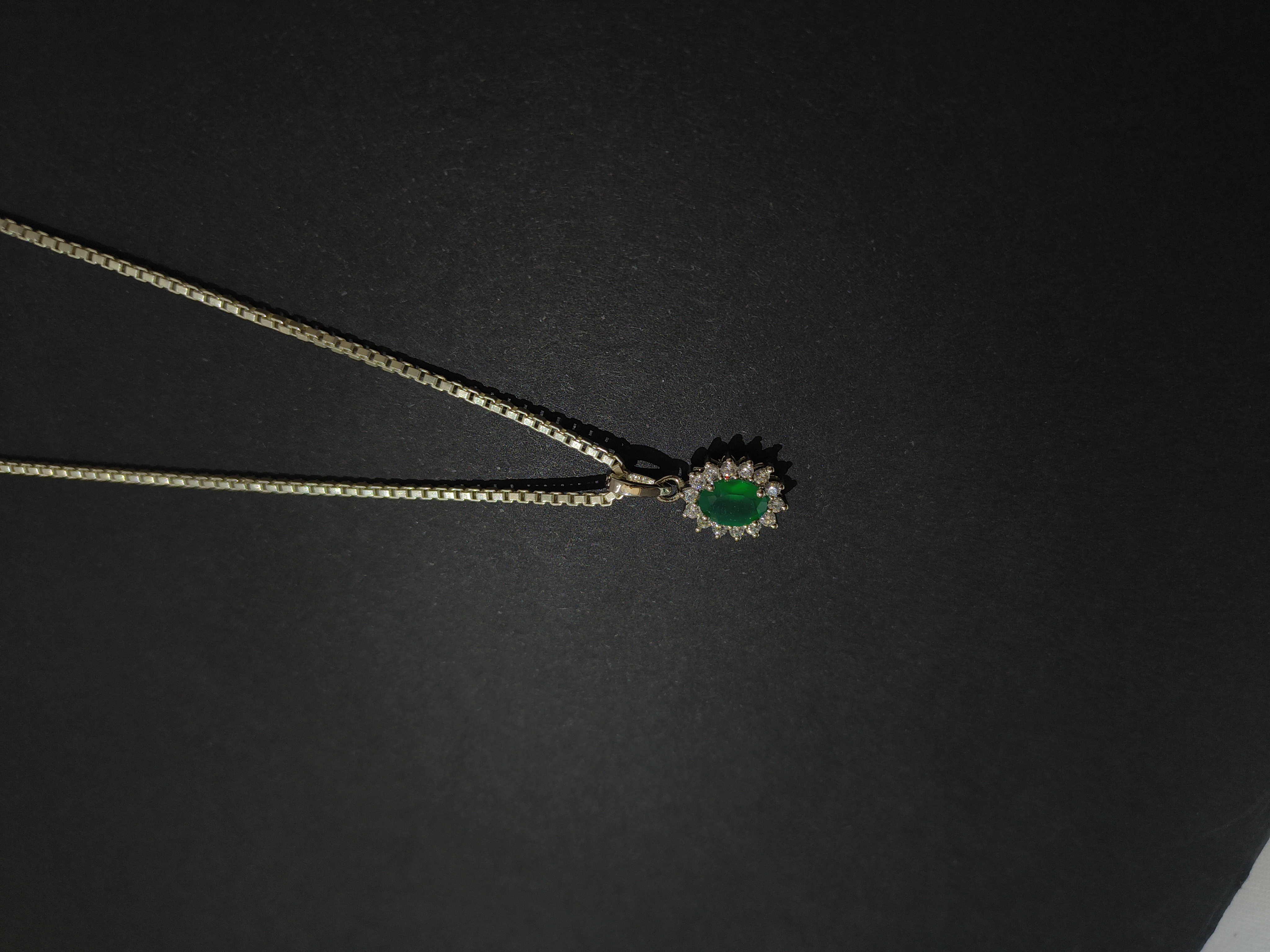 Green opal  Pendant and Earrings Set