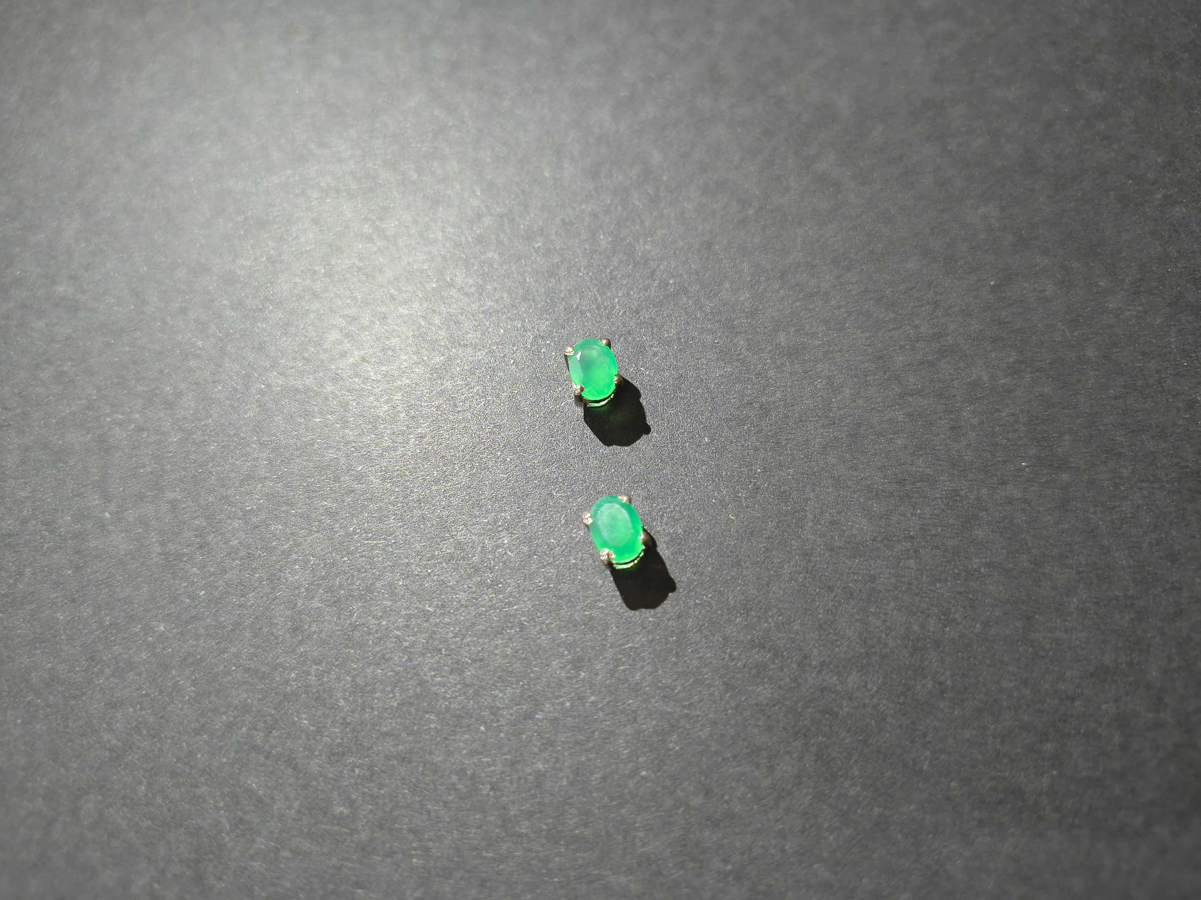 Green opal Stud Earring