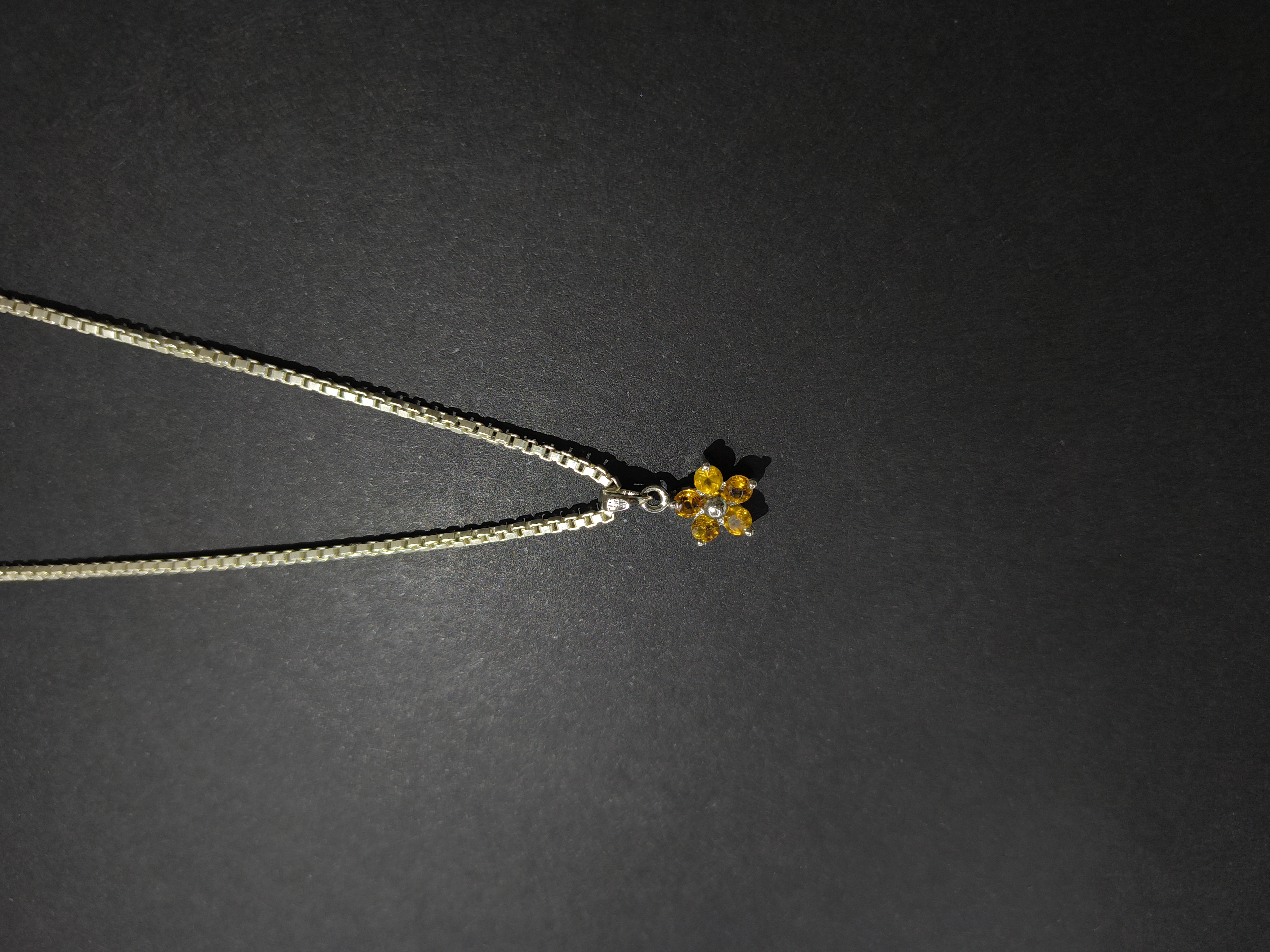 Golden topaz Floral Jewelry Set