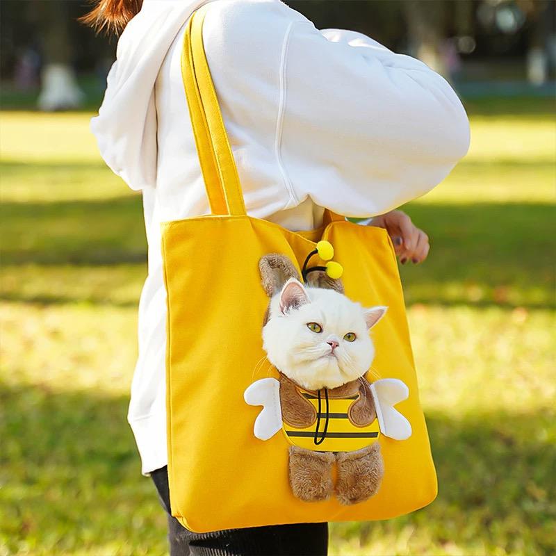 Bolsa de Transporte Premium para Gatos – Com Pelúcia de Animais | Ukin Pet Club