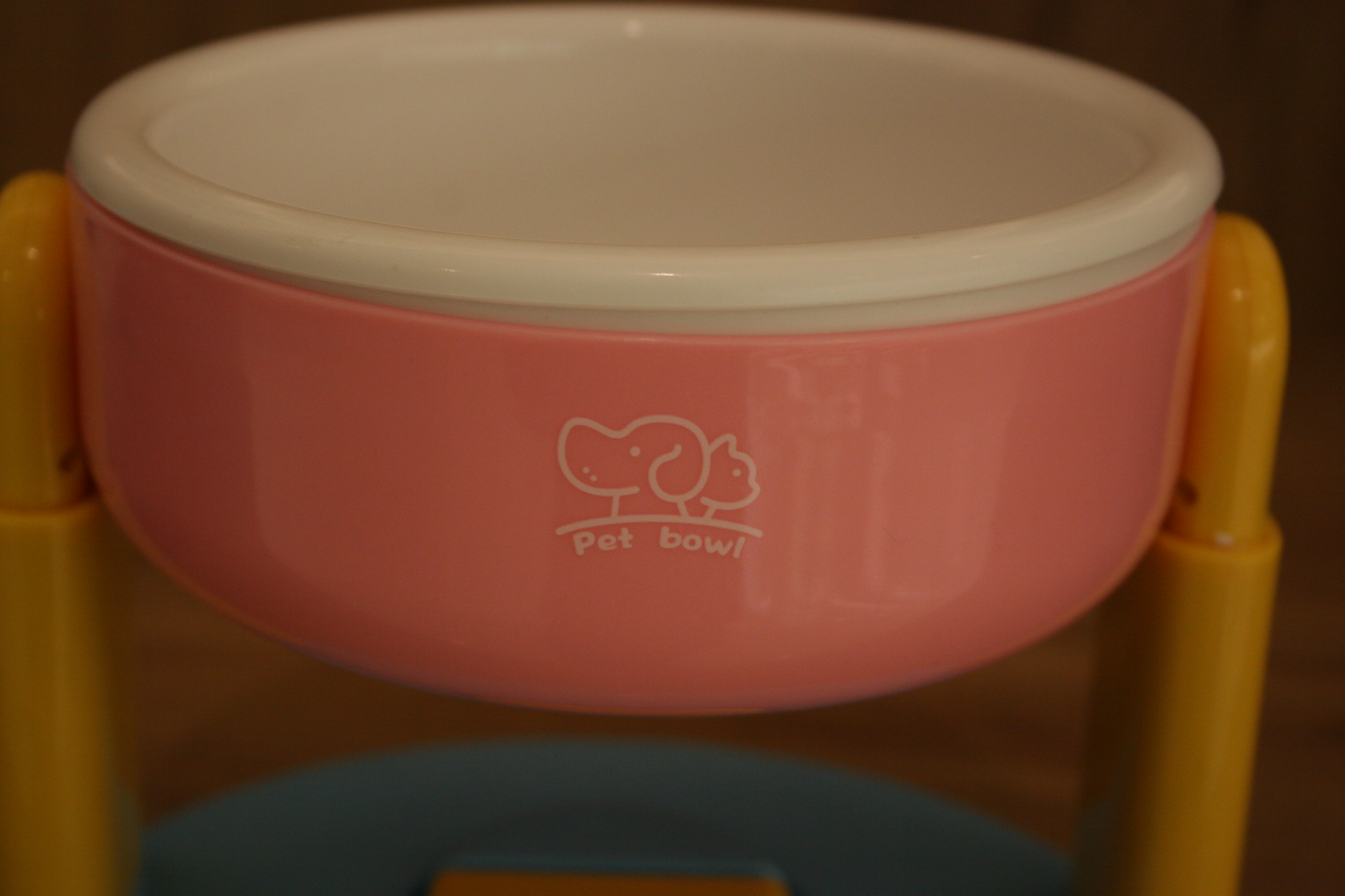 Tigela Ajustável Antiderrapante para Gatos Rosa