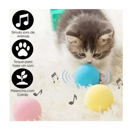 Bolas de brinquedo interativas para gatos