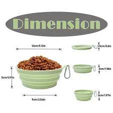 Tigelas dobráveis de silicone