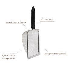 Pá Higiênica Inox Malha Grossa