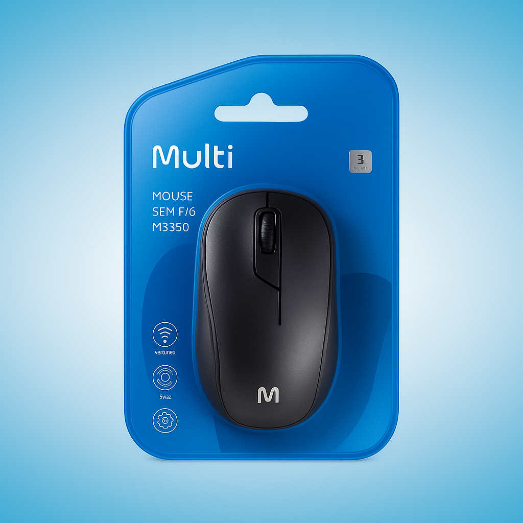 Mouse Inalámbrico Multilaser MO212 – Libertad y precisión sin cables