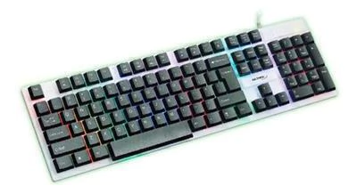 Teclado Gamer Netmak Retroiluminado USB – Blanco