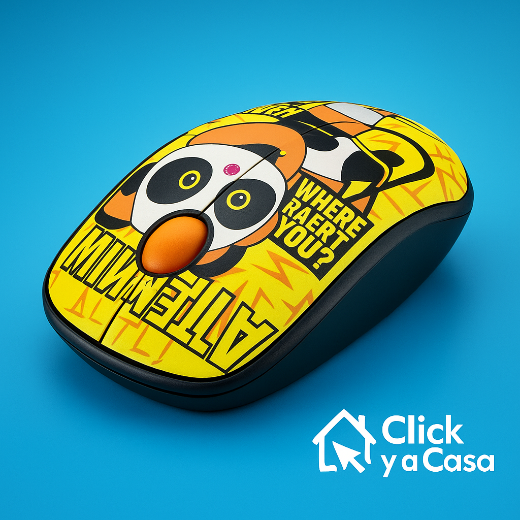 Mouse Inalámbrico Trust Sketch Yellow – Silencioso y con estilo único 💛