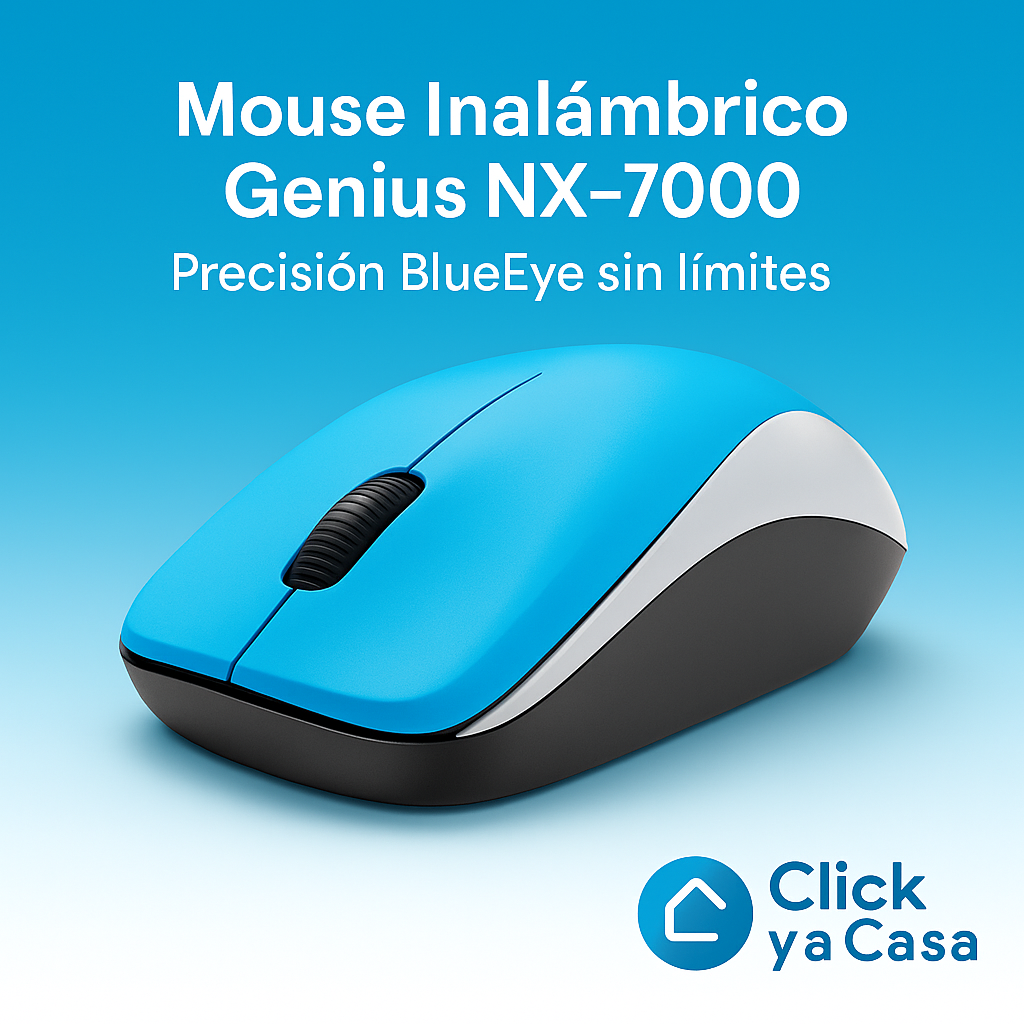 Mouse Inalámbrico Genius NX-7000 – Precisión BlueEye sin límites