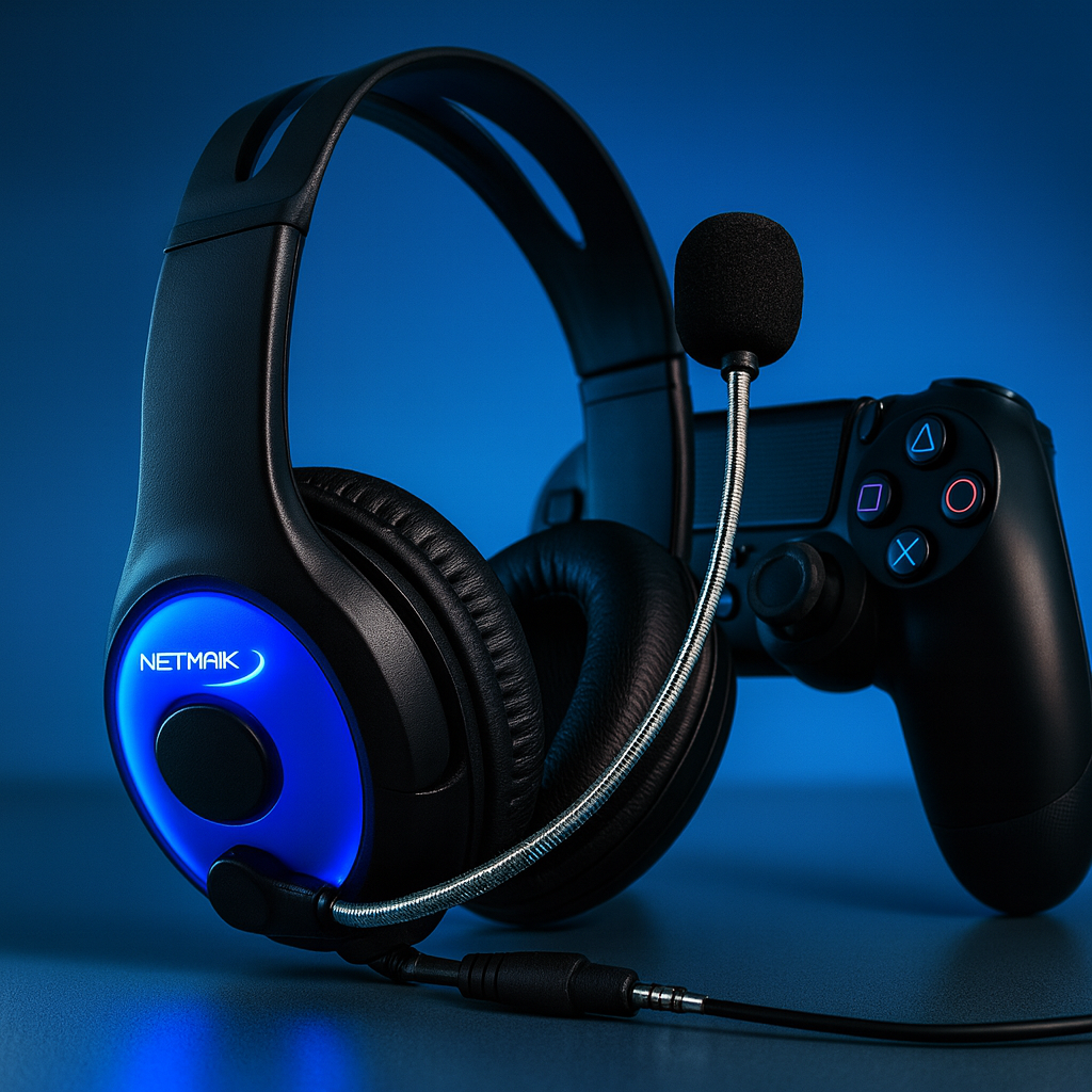 Auriculares gamer Netmak Furious – Comodidad, potencia y conexión total 🎧