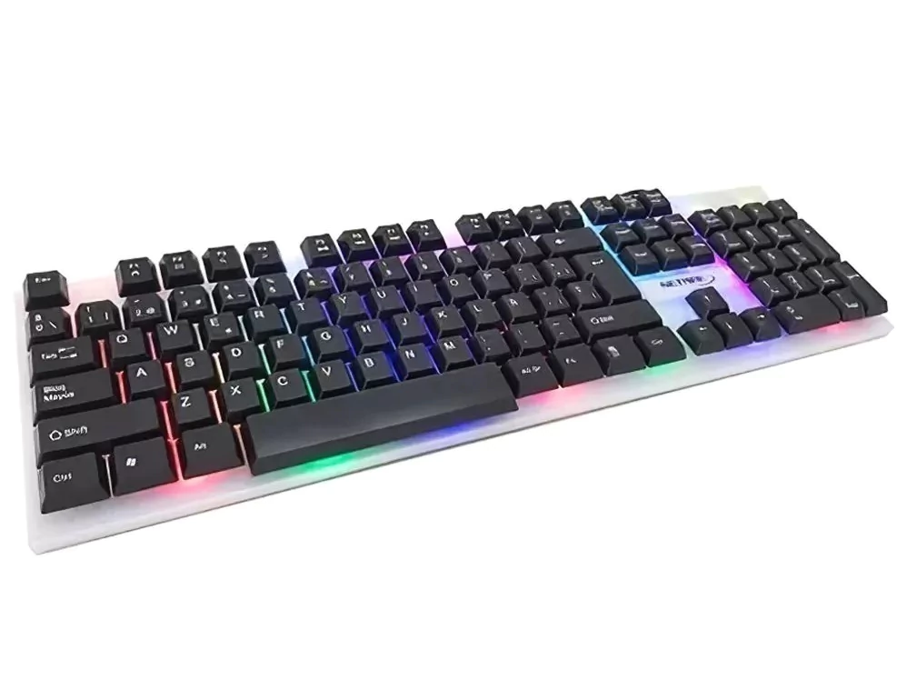 Teclado Gamer Netmak Retroiluminado USB – Blanco