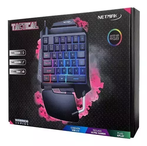 Teclado Gamer Netmak NM-Tactical USB 35 Teclas RGB