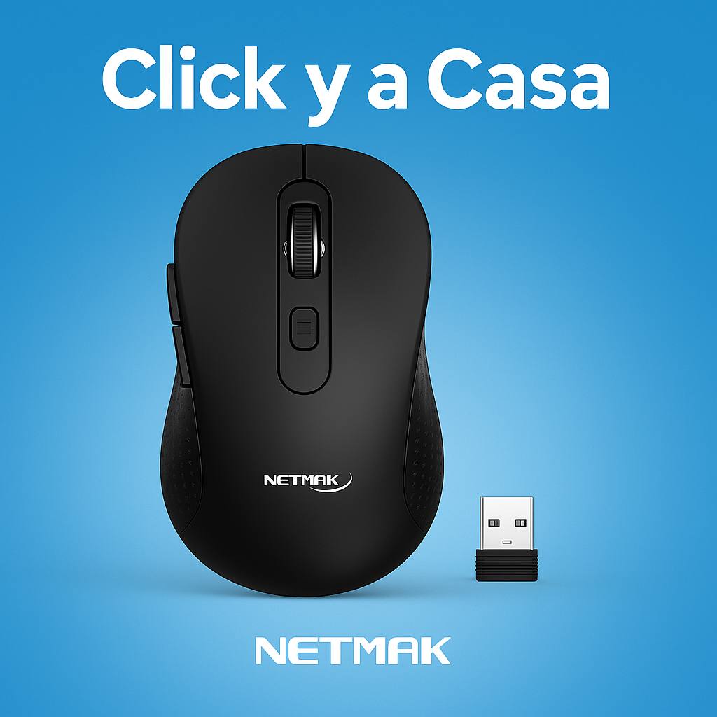 Mouse Netmak NM-M690 – Precisión dual y batería recargable 🔋